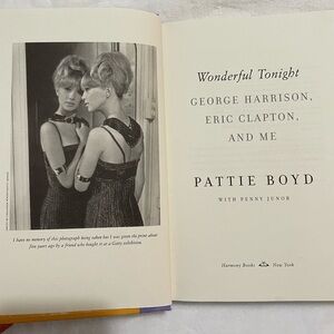 Pattie Boyd Wonderful Tonight Book George Harrison Eric Clapton & Me Hardcover​